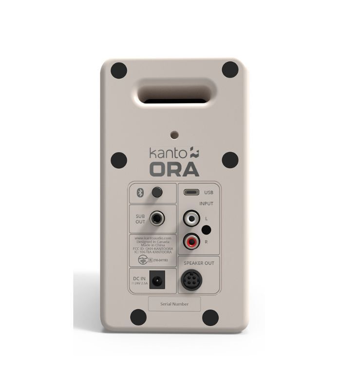 Kanto Audio - ORA 100W Powered Reference Desktop Speakers with USB-C Input and Bluetooth - Cream, Pair - Image 2