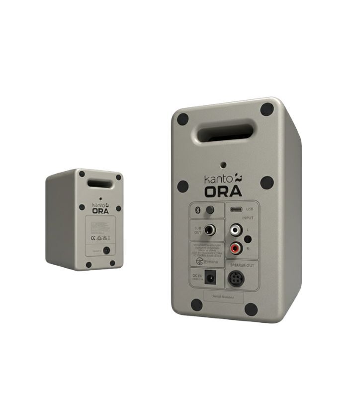 Kanto Audio - ORA 100W Powered Reference Desktop Speakers with USB-C Input and Bluetooth - Moon, Pair - Image 4