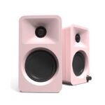 Kanto Audio - ORA 100W Powered Reference Desktop Speakers with USB-C Input and Bluetooth - Pink, Pair