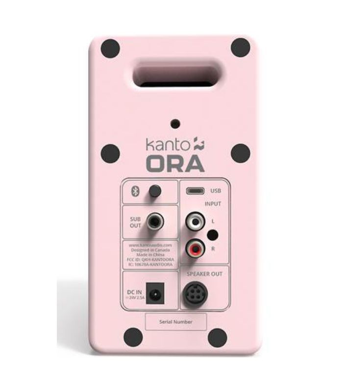 Kanto Audio - ORA 100W Powered Reference Desktop Speakers with USB-C Input and Bluetooth - Pink, Pair - Image 2