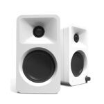 Kanto Audio - ORA 100W Powered Reference Desktop Speakers with USB-C Input and Bluetooth - White, Pair