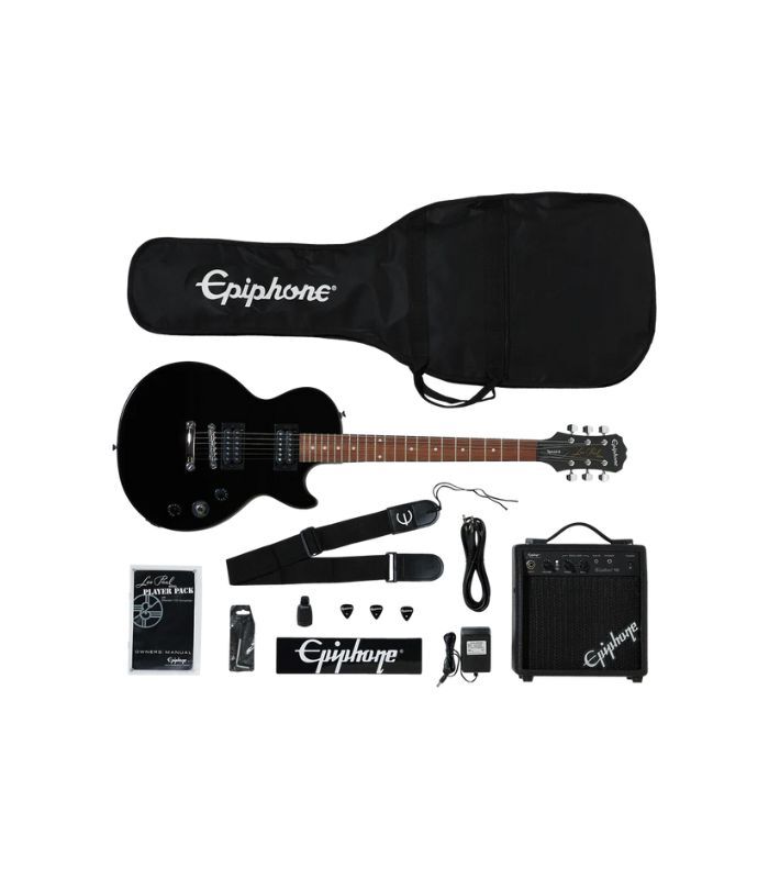 Epiphone - PPEG-EGL1EBCH1 Les Paul Player Pack Electric Guitar - Ebony - Image 2