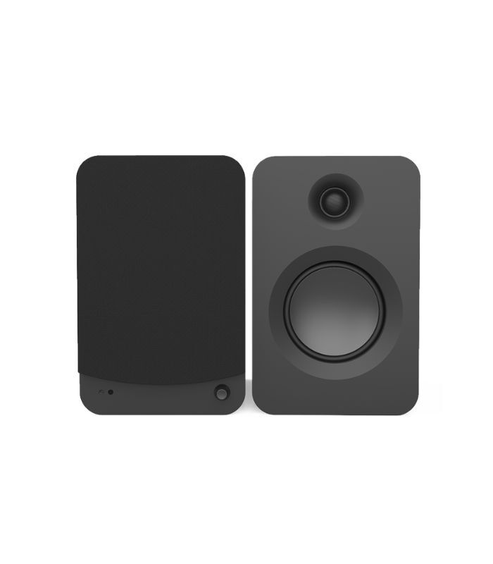 Kanto Audio - REN 200W Powered Bookshelf Speakers with HDMI ARC, USB-C, and Bluetooth 5.3 - Matte Black, Pair - Image 2