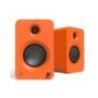 Kanto Audio - REN 200W Powered Bookshelf Speakers with HDMI ARC, USB-C, and Bluetooth 5.3 - Matte Orange, Pair