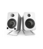Kanto Audio - S4W Angled Desktop Speaker Stands for Midsize Speakers - White, Pair - Image 2