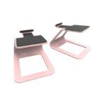 Kanto Audio - SE2P Elevated Desktop Speaker Stands for Small Speakers - Pink, Pair