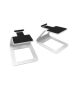 Kanto Audio - SE2W Elevated Desktop Speaker Stands for Small Speakers - White, Pair