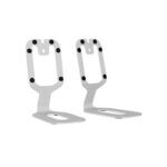 Kanto Audio - SU2W Rear-Mounted Desktop Speaker Stands for Small Speakers - White, Pair