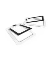 Kanto Audio - S2W Angled Desktop Speaker Stands for Small Speakers - White, Pair