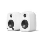Kanto Audio - UKI 100W Desktop Speakers with Bluetooth, USB-C, Headphone out – Chalk (Matte White), Pair