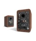 Kanto Audio - YU4 140W Powered Bookshelf Speakers with Bluetooth and Phono Preamp - Walnut, Pair - Image 2
