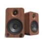 Kanto Audio - YU4 140W Powered Bookshelf Speakers with Bluetooth and Phono Preamp - Walnut, Pair
