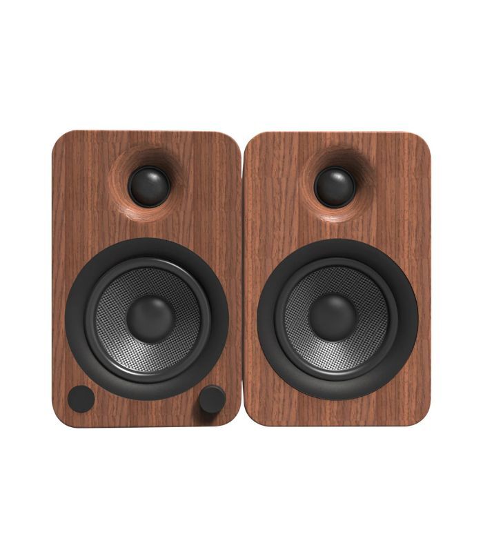 Kanto Audio - YU4 140W Powered Bookshelf Speakers with Bluetooth and Phono Preamp - Walnut, Pair - Image 3