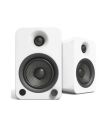 Kanto Audio - YU4 140W Powered Bookshelf Speakers with Bluetooth and Phono Preamp - Matte White, Pair