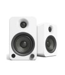 Kanto Audio - YU4 140W Powered Bookshelf Speakers with Bluetooth and Phono Preamp - Matte White, Pair