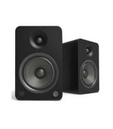 Kanto Audio - YU6 200W Powered Bookshelf Speakers with Bluetooth and Phono Preamp - Matte Black, Pair