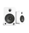Kanto Audio - YU6 200W Powered Bookshelf Speakers with Bluetooth and Phono Preamp - Matte White, Pair