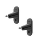 Kanto Audio - SPW3 Universal Satellite Speaker Wall Mount Bracket - Black, Pair