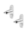 Kanto Audio - SPW3W Universal Satellite Speaker Wall Mount Bracket - White, Pair