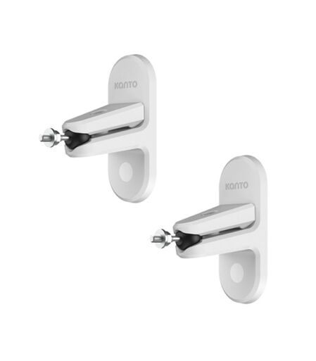 Kanto Audio - SPW3W Universal Satellite Speaker Wall Mount Bracket - White, Pair - Image 1