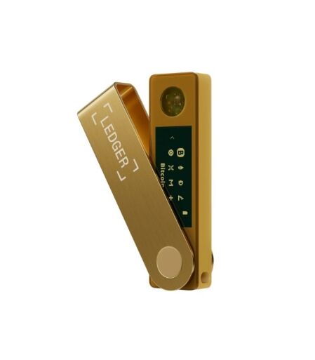 Ledger Nano X Crypto Wallet - Gold - Image 1