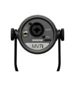 Shure MV7i Smart Microphone with Built-in Audio Interface - Podcast & Musician Mic with 2 Channels, XLR and 1/4", USB-C for Mac/PC/Phone, Advanced DSP Features, All-Metal Design, Auto Level Mode
