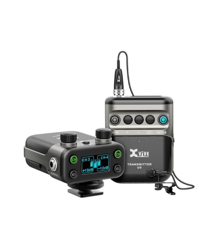 U5 (5) Xvive - U5 Single Channel Lavalier Microphones Wireless System for DSLR Cams - Image 1