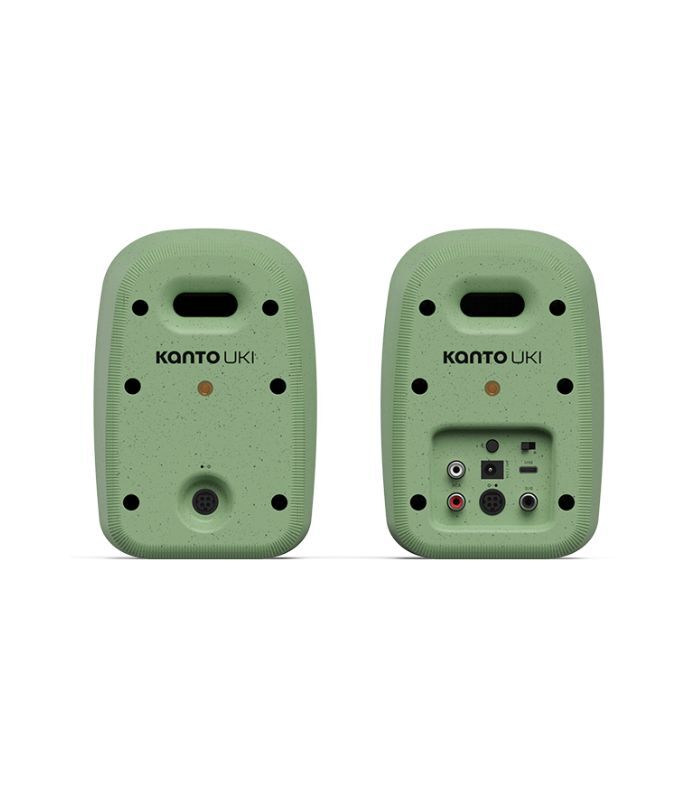 Kanto Audio - UKI 100W Desktop Speakers with Bluetooth, USB-C, Headphone out – Sage (Matte Green) Pair - Image 2
