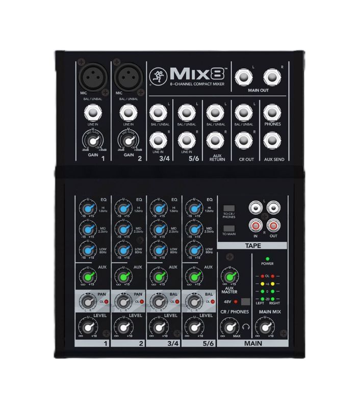 Mackie - Mix8 Compact 8 Channel Mixer - Image 1