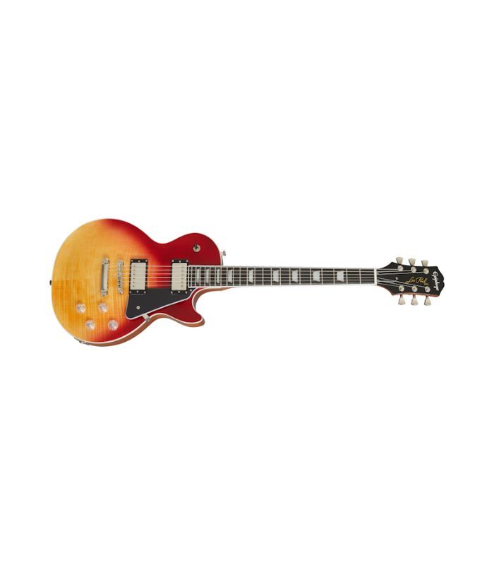 Epiphone - EILMFOMFNH1 Les Paul Modern Figured Guitar - Magma Orange Fade - Image 7