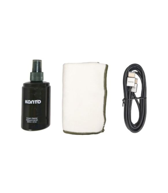 Kanto Audio - HD Performance Kit - Screen Cleaner, Microfibre Towel, 8K HDMI Cable, 2 m/6.5' - Image 1