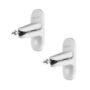 Kanto Audio - SPW3W Universal Satellite Speaker Wall Mount Bracket - White, Pair
